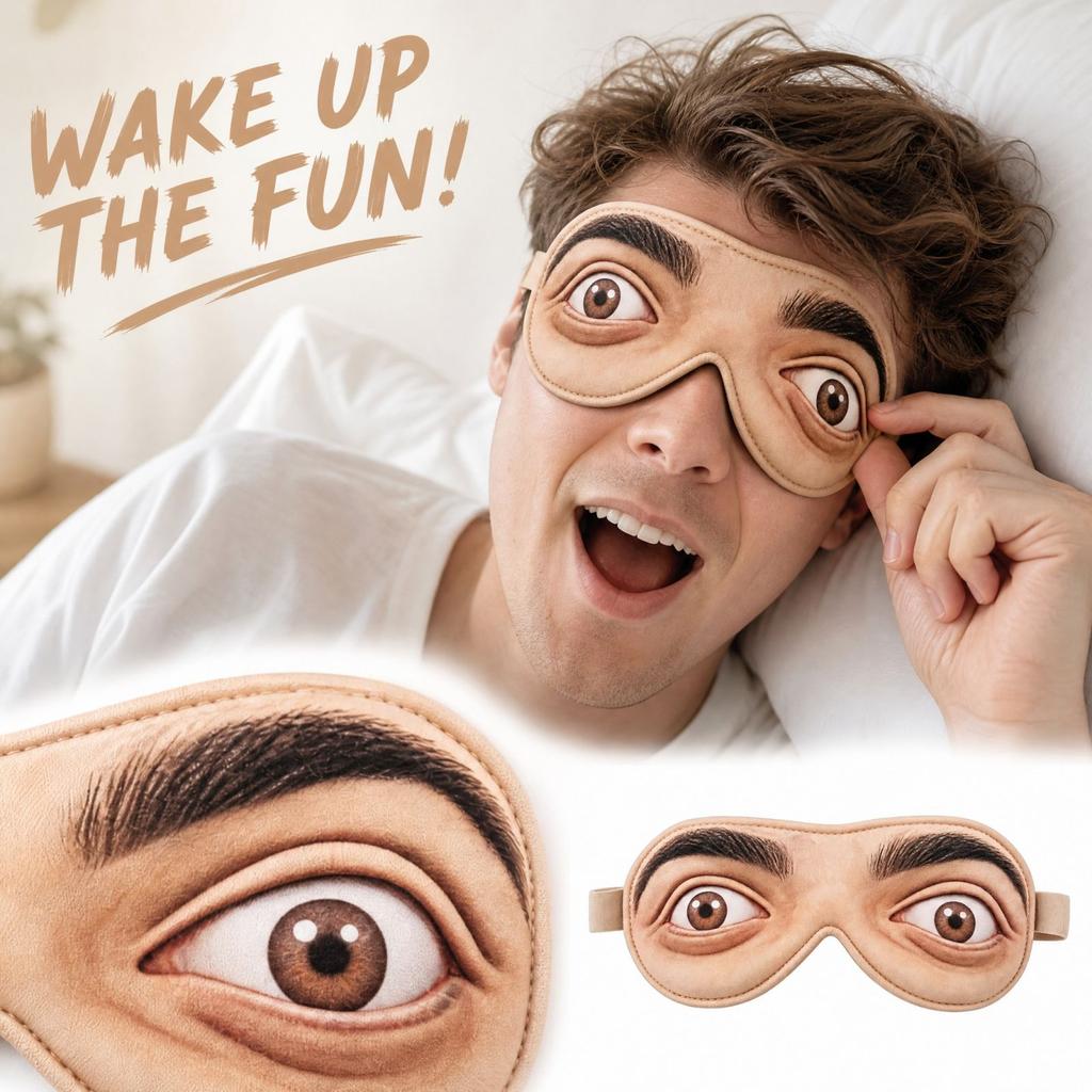 Creative 3D Printed Novelty Eye, Funny Realistic Design for Sleep, Parties and Costume Accessories
