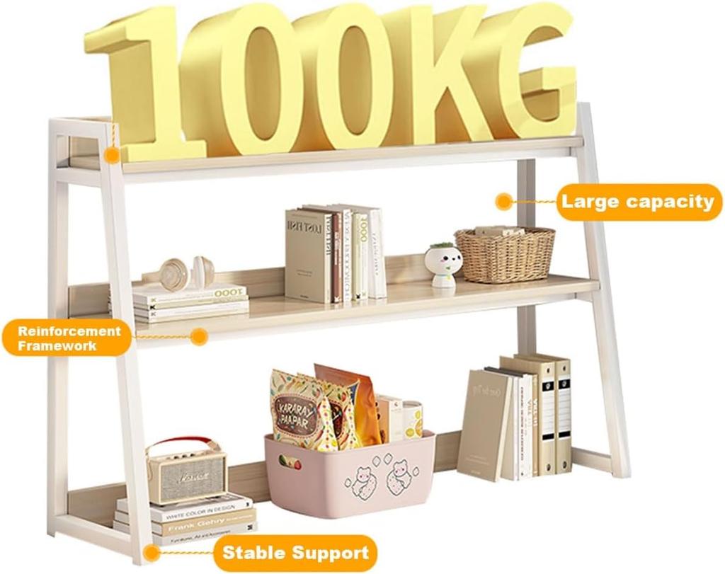 Desktop Shelf Desktop Shelf Desktop Shelf Desktop Shelf 80cm 90cm 100cm 110cm 120cm Storage Box Easy to Assemble