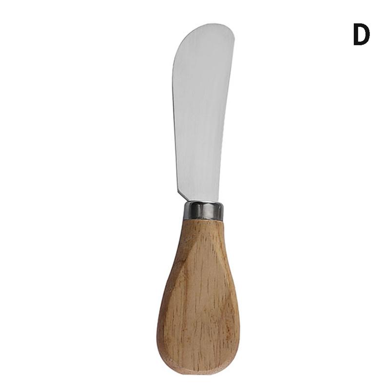 1шт стальные ножи для сыра из нержавеющей стали с бамбуковой деревянной ручкой для нарезки сыра