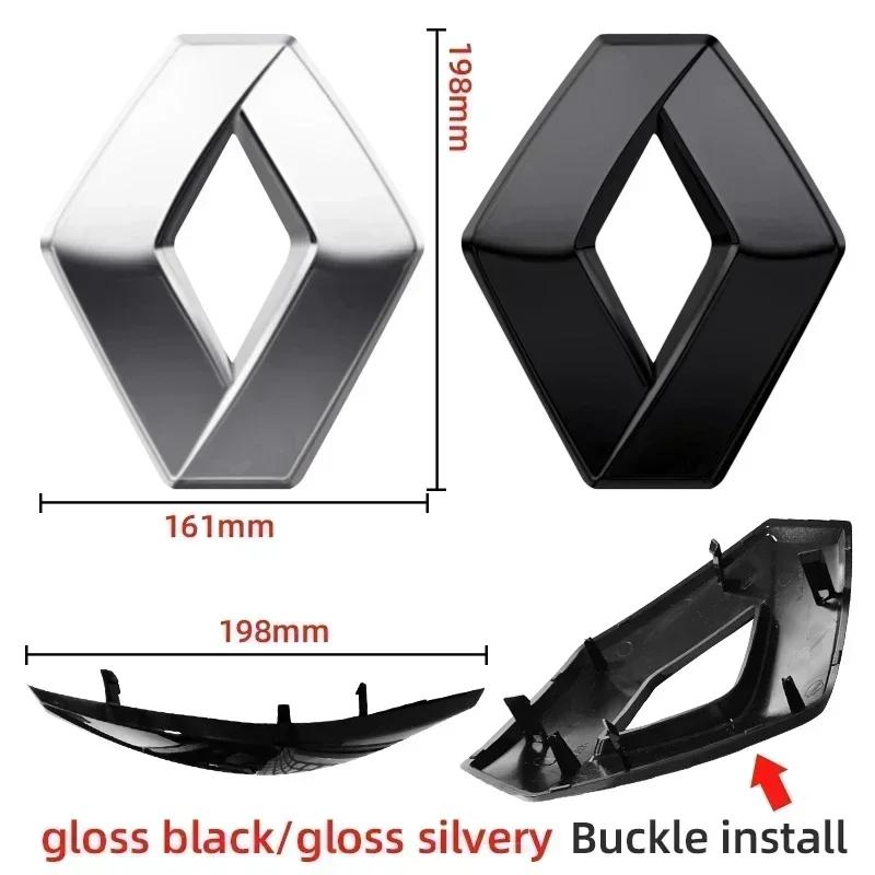 PZJG6 ABS Для Renault Megane 2 3 Clio Duster Captur Logan Koleos Автоаксессуары Наклейка-эмблема на капот автомобиля Наклейка-значок на задний багажник