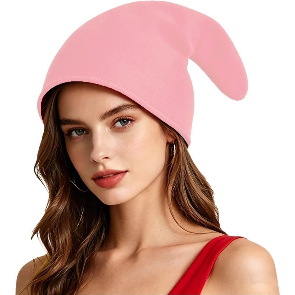 Solid Color Gnome Hats Long Pointed Pixie Headwear Fashion Xmas Elf Hat  Party