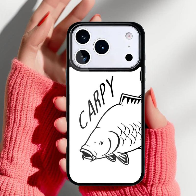 Рыболовные снасти Чехол для телефона с рисунком рыбы для iPhone 17 16 15 14 13 Pro Max Задняя крышка для 12 11 Pro Coque