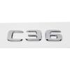ABS Plastic C32 C36 C63 Trunk Rear Logo Badge Emblem Sticker for Mercedes Benz C Class W201 W202 W203 W204 W205 mm1