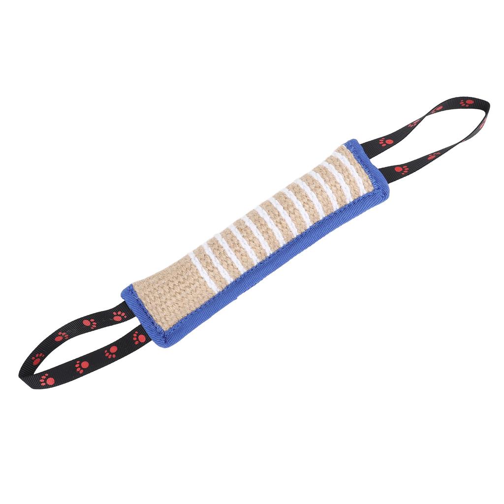 Подушка для укусов собаки, устойчивая к разрывам, интерактивная, портативная, для тренировки щенков, джутовая игрушка для перетягивания с прочными ручками