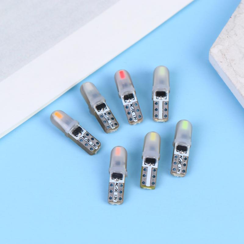 10pcs T5 LED Bulb 3014 2SMD Car Dashboard Instrument Cluster Light Set Suited for Car Interior Panel Gauge Illumination