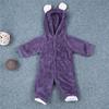 Warm Teddy One Piece Kids Newborn Baby Infant Winter Warm Lovely Cute Hooded Fleece Romper Pajama