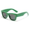 Square large frame thick sunglasses, trendy and fashionable, sun protection and UV protection