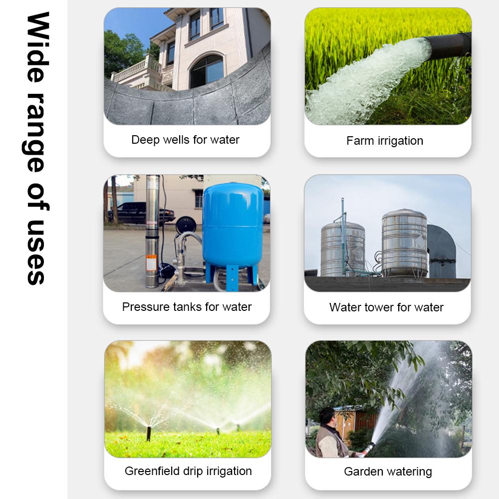 High-Performance Deep Well Pump Submersible Pump 220V High Head High Flow Household Deep Water Well Sump Pump Water Pumps