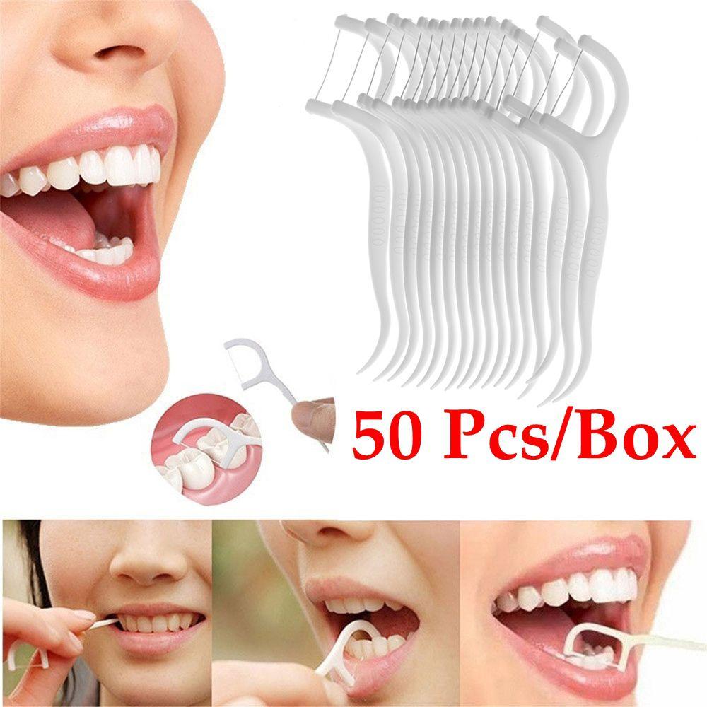 Practical Flosser Brush Teeth Cleaning Interdental Oral Hygiene Care Teeth Stick Dental Floss