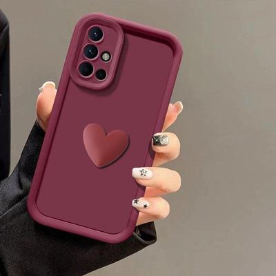 3D Lovely Heart силиконовый чехол для Samsung Galaxy A71 A51 A26 A16 A06 A55 A35 A25 A15 A05 A05S A54 A34 A24 A14 A53 A33 A23 A13 милый чехол мягкий чехол из ТПУ