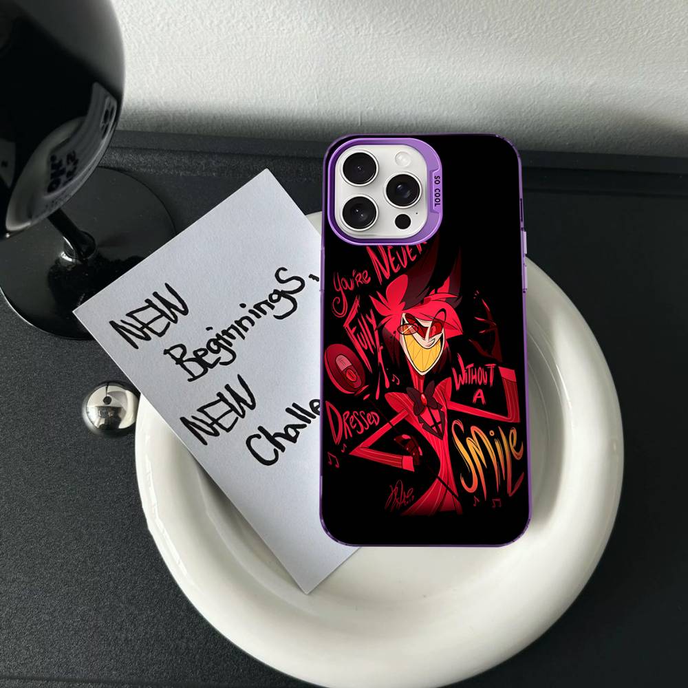 H-Haz-bins Hotels Colorful Phone Case For iPhone 17 16 15 14 13 12 11 Pro Max Plus Matte Cover