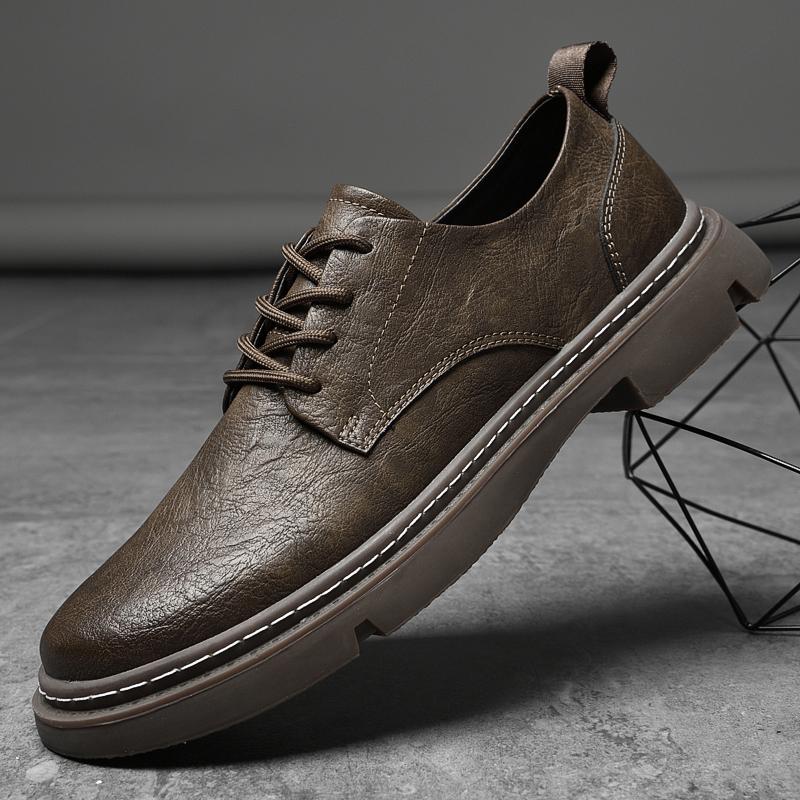 Модные классические мужские туфли, удобные мужские оксфорды на шнуровке, легкие кожаные мужские оксфорды, мягкая удобная обувь
