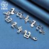 925 Sterling Silver Music Symbol Chain Bracelet Jewelry