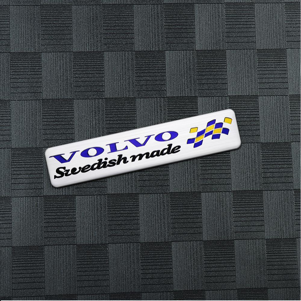 1/2PCS Car 3D Aluminum Badge Side Body Rear Trunk Window Stickers For Volvo RDESIGN V40 V50 S40 S80 XC60 S60 XC40 C40 S60 V90