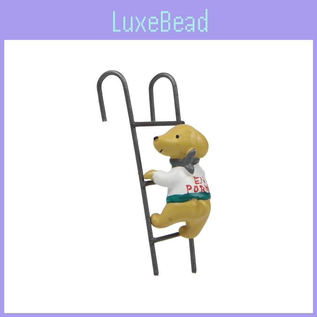 Miniature Resin Climbing Stairs Little Dog Display Ornament For Decor Room