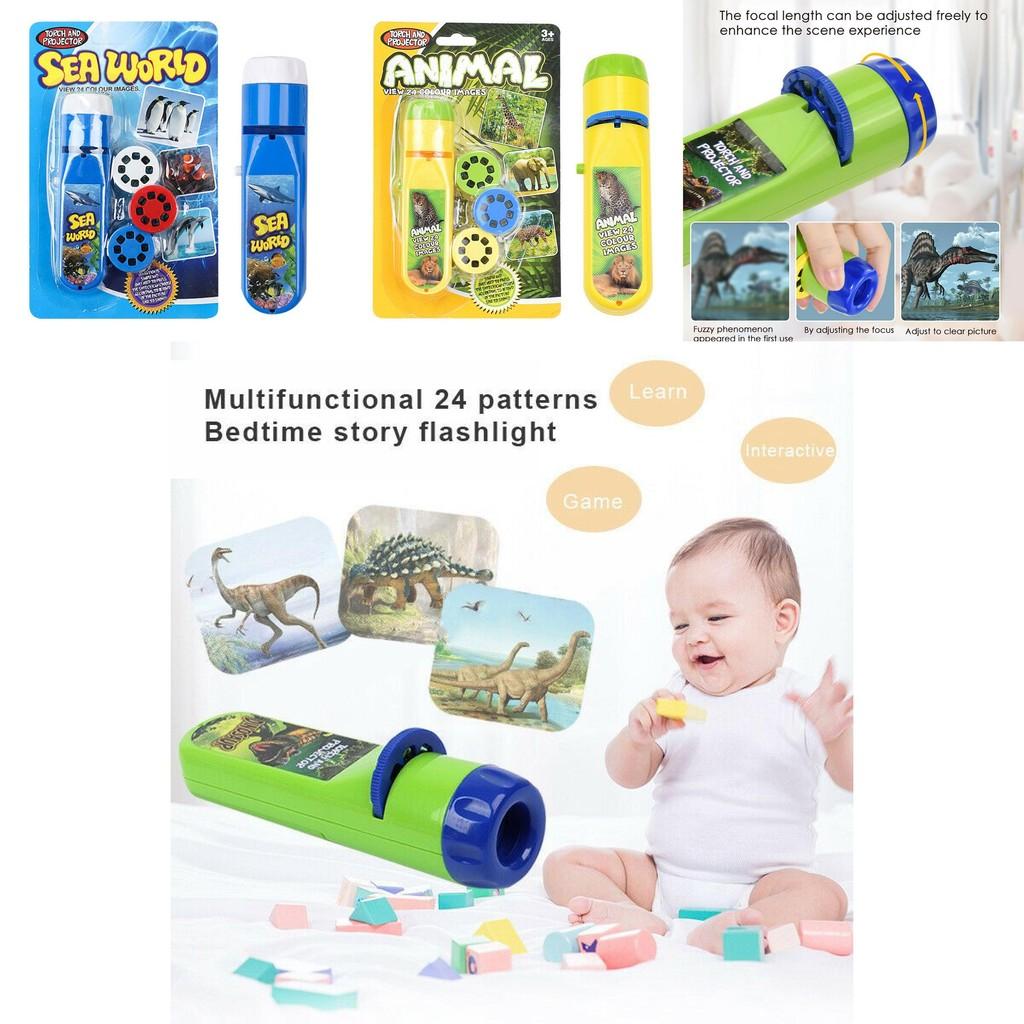 Проектор-фонарик для детей с 24 цветными узорами и темами**