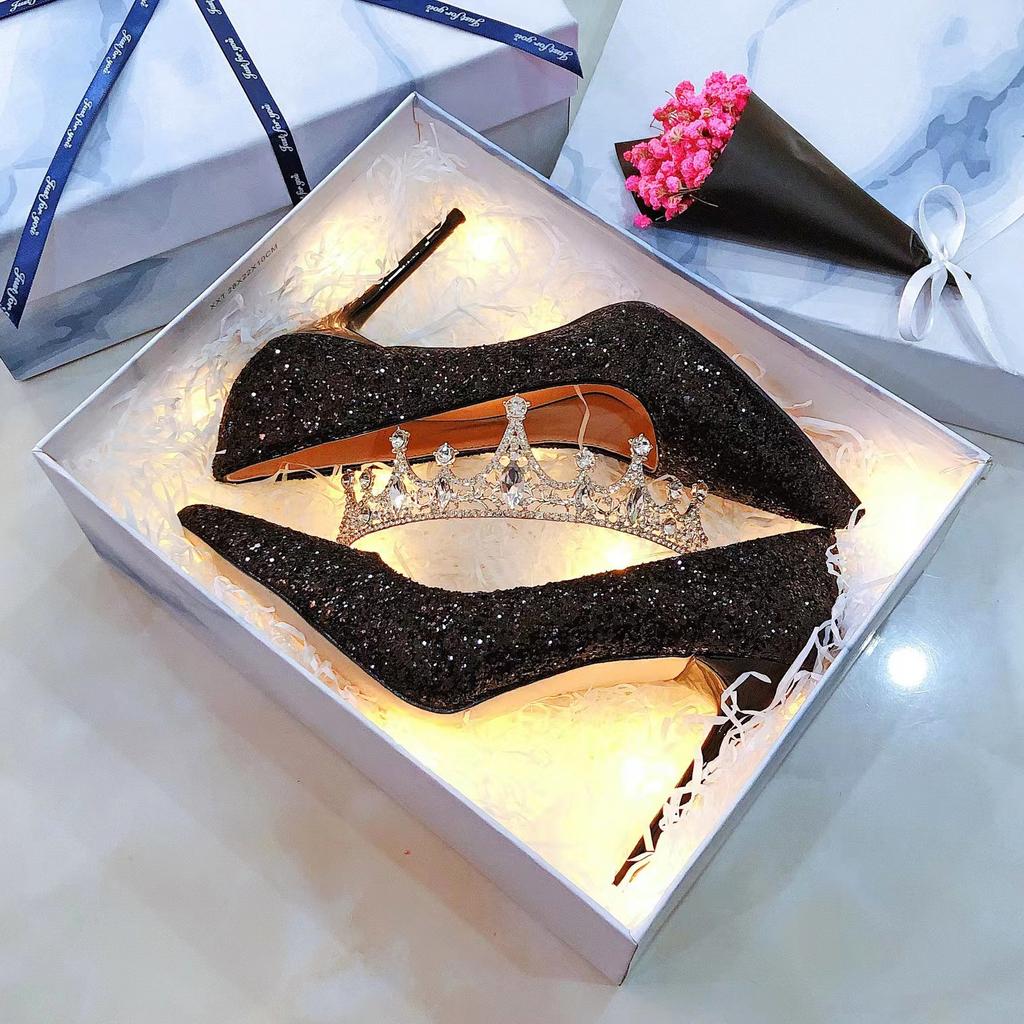 Подарите девушке-принцессе подарок на 18-летие, подарок для взрослых, высокие каблуки, кристаллы для взрослых, восемнадцать девушек-студенток на шпильках