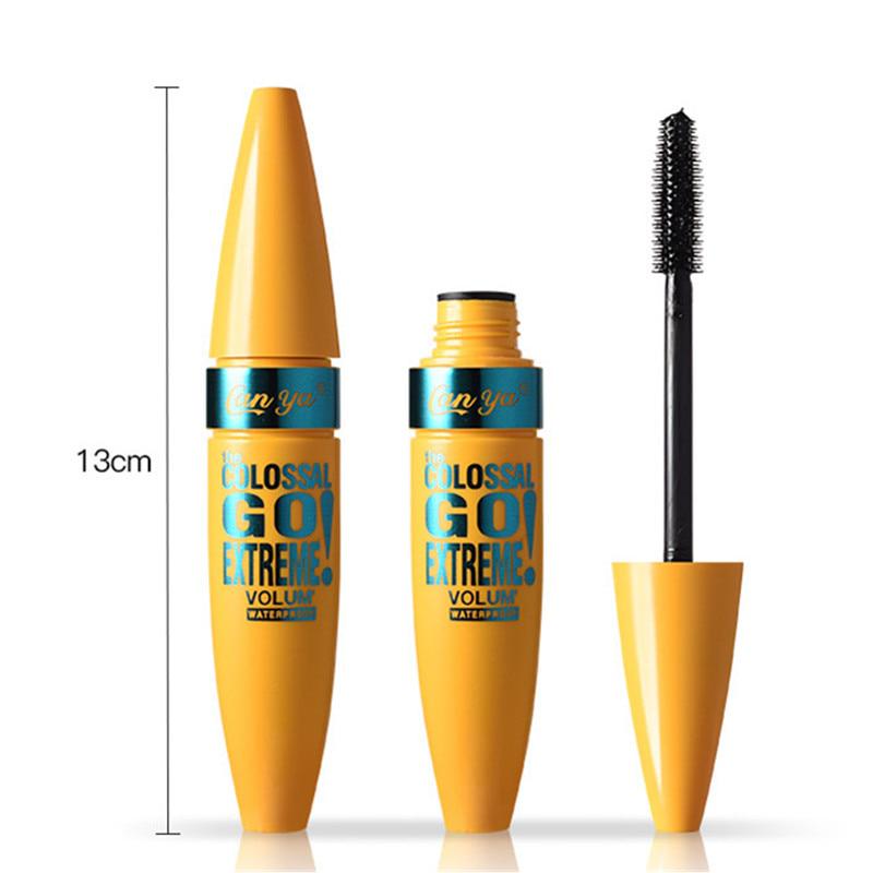 4D тушь для ресниц Водостойкая тушь для ресниц Маска для ресниц Roll Makeup Volume4D Тушь для ресниц с шелковым волокном Длинная завивка