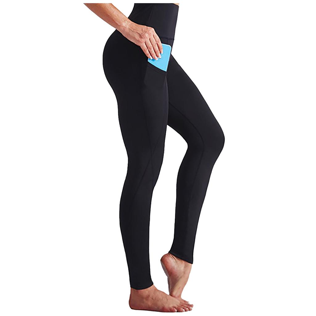 Women Stretch Yoga Leggings Fitness Running Gym Sports Pockets Active Pants