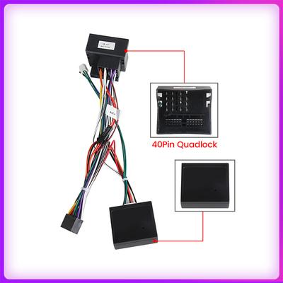 Canbus Box для Volkswagen Golf 5/6/Polo/Passat/Jetta/Tiguan/Touran/Skoda 40-контактный жгут проводов питания Android Car Radio Multimedia