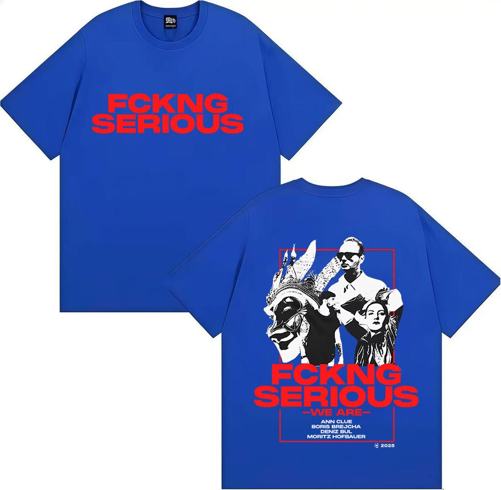 Streetwear Boris Brejchas Serious Harajuku Tshirt for Unisex and Women 2025 Summer 100 Pure Cotton Printed Loose Tshirt
