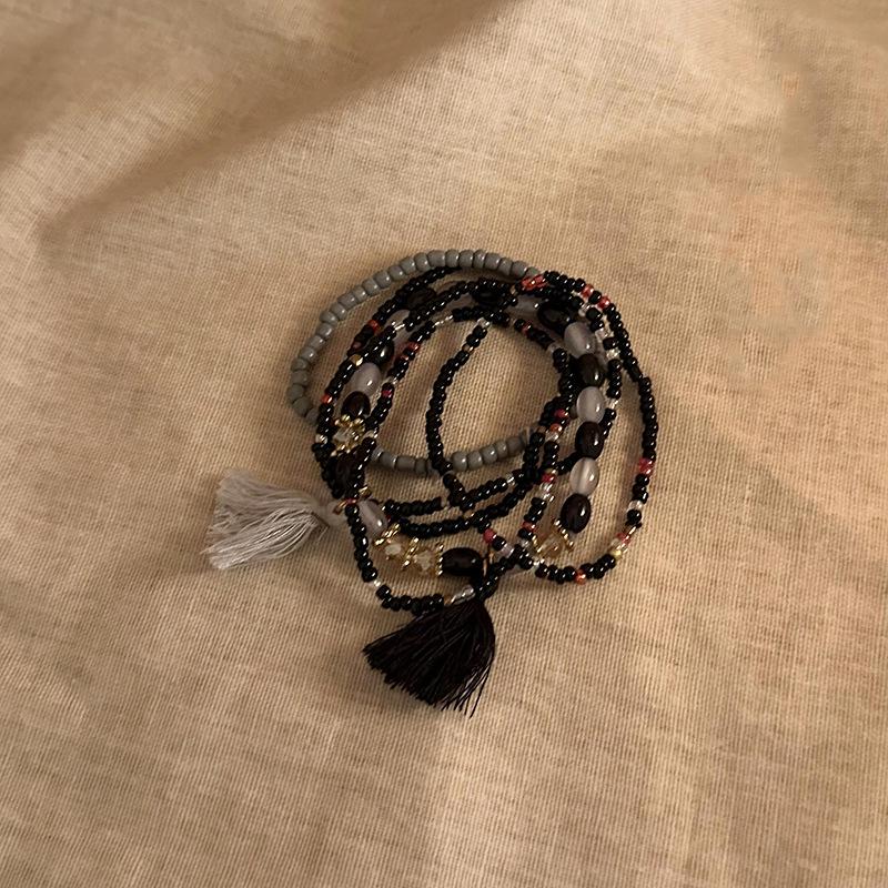 Богемный многослойный браслет Miyuki из бусин: Летние украшения в этническом стиле, легкие, роскошные, в стиле ретро.