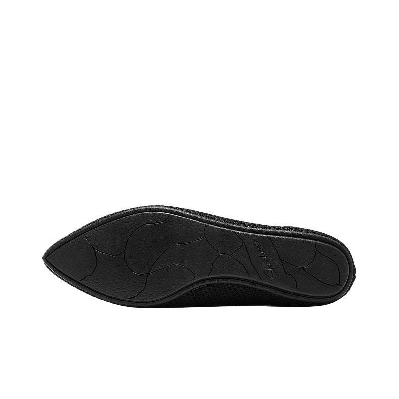 Skechers Современный комфорт Круглый носок Удобные плоские туфли Мэри Джейн Женская обувь 159501-ЧЕРНЫЙ