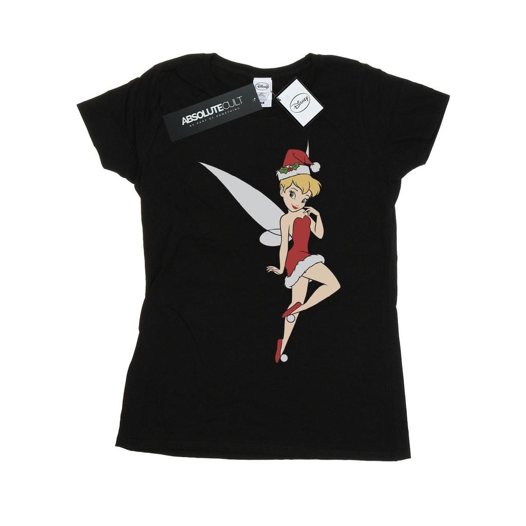 Disney Женская/Дамская Рождественская хлопковая футболка с феей Динь-Динь