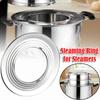 Multifunctional Steamer Ring Adapter Rack Stainless Steel Steaming Ring  Kitchen Accessories