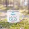 Эмалированная кружка с принтом "Merci Maitre & Maitresse" Творческие кофейные кружки Кружка для напитков, десертов, молока Ручка Посуда для напитков Подарки учителю