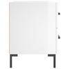 Nightstands 2 pcs High Gloss White 40 x 35 x 47.5 cm Particleboard