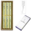 Sympathy Incense Gift Set In Paulownia Wood Box [6 Sticks of Tea Flowers, Sandalwood, with Outer Wrapping and Condolence Message] Made In Japan, Low