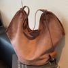 Осенняя простая большая сумка женская новая модная из оленьей кожи модная сумка через плечо большой вместимости сумка-тоут для женщин
