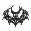 Yousheng Halloween Bat Wooden Wall Shelf Living Room Faux Crystal Wall Floating Shelf Heavy Duty Natural Stone Display Candle Storage Rack Decoration