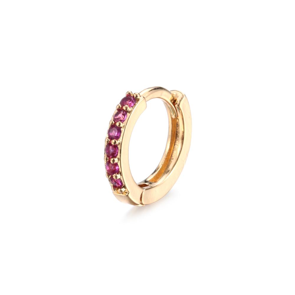 Daith Conch Snug Nose Ring CZ Ear Piercing Zircon Ear Stud Colorful CZ Earrings Cubic Zirconia