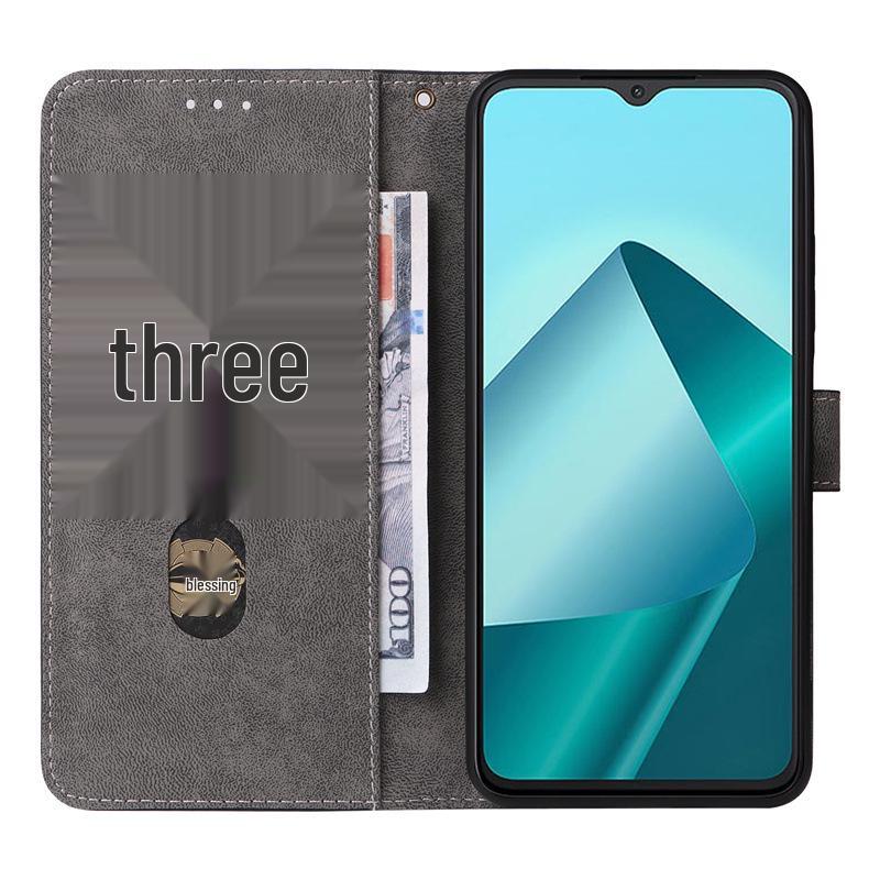 Wiko T20 Leather Flip Case with Card Holder and Anti-theft Protection