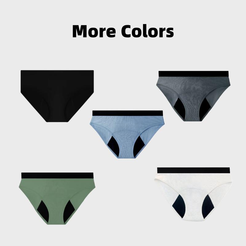 2026 Women's Period Panties Breathable Cotton Physiological Pants Brief 4-Layer Leak-Proof Low-Rise Menstrual Panties