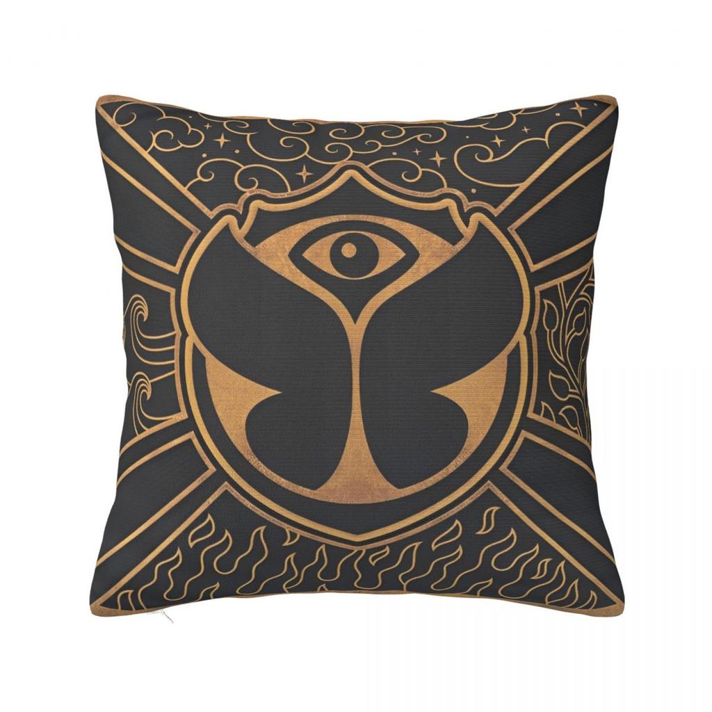 Tomorrowlandd Flag Pillowcase Polyester Cushion Cover Decorative Music Festival Throw Pillow Case Cover Home Square 18'