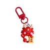 Dancing Lion Lion Dance Pendant Creative Chinese Style Keyring Zodiac Dragon Keychain  Unisex