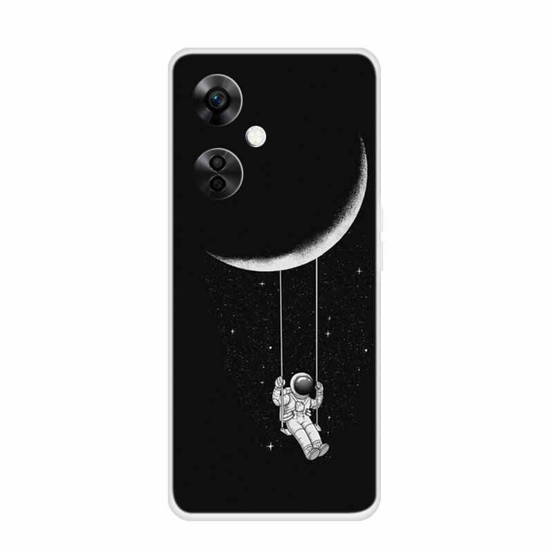 For OnePlus Nord CE 3 Lite 5G Cases Wolf Clear Soft TPU Silicone Phone Cover For One Plus Nord CE 3 5G Case Transparent Etui