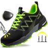 Anti-stab Safety Shoes Men Steel Toe Sneakers Puncture Proof Breathable Work Safety Boots Man Comfy Construction Work Shoes Male