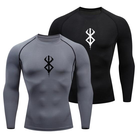 Men Sports Top Round Neck Slim Fit Long Sleeve Quick Dry Thin Soft Breathable Highly Stretchy Pullover Training Exercise Men Jogging T-shirt