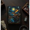 Кожаный журнал с драконом: Книга Теней ручной работы с ключевым замком