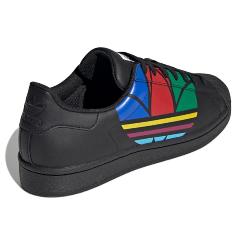 adidas Кроссовки Superstar Pure 'Colorful Trefoil Core Black' FU9518