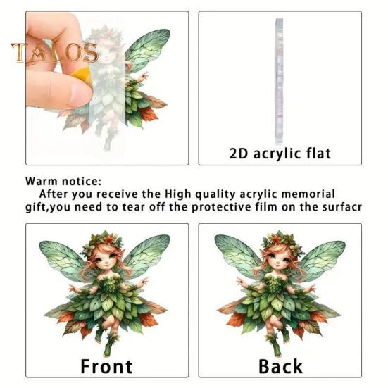 Украшение на рождественскую елку с шнурком, легко повесить 2D подвеску в виде маленькой девочки-ангела на сумку для автомобиля, брелок, украшение