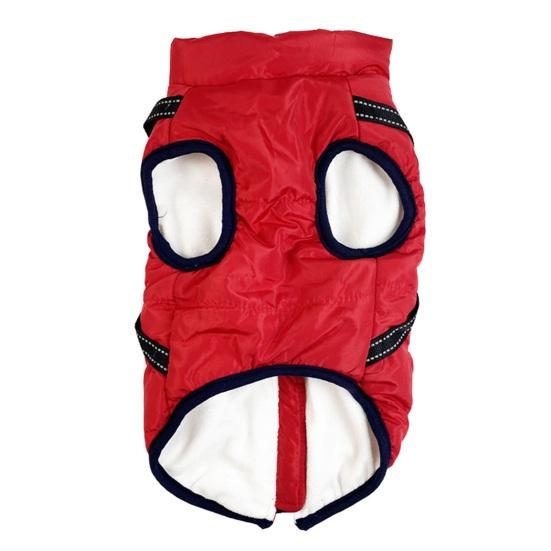 Зимнее пальто для собак, ветрозащитная куртка для собак, теплая термоодежда для домашних животных со шлейкой, одежда для прогулок с собакой в холодную погоду