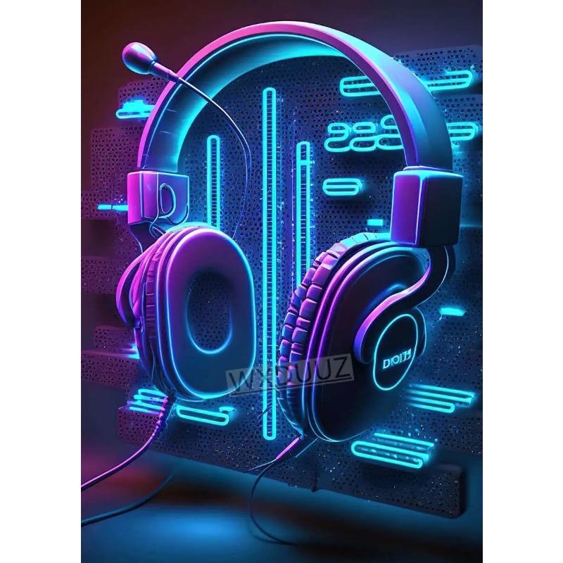 Красочный панк неоновый игровой контроллер 80-х крутой игровой постер для настенного искусства киберспортивная игра кавайный декор комнаты постеры холст живопись