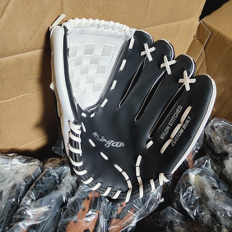 PU Leather Baseball Glove Catcher Pitcher Training Kids Teens Adults Softball Mitt Thickened Palm Design