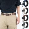 New Men's Rotatable Alloy Needle Buckle Belt with Double-sided Tank Pattern Body, Men's Casual Versatile Belt