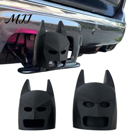 Edgy Car Decor Trailer Hitch Cover Funny Bat Mask Design Ball Decorative Bold Accessories Couplings Cap for Towing Truck RV Creative